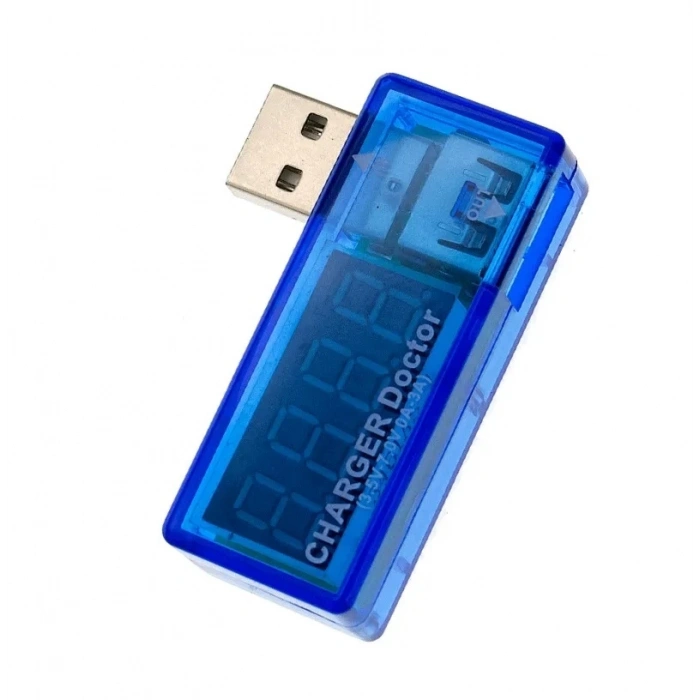 USB Şarj Ölçer Şarj Doktoru Voltmetre Ampermetre Şarj Metre