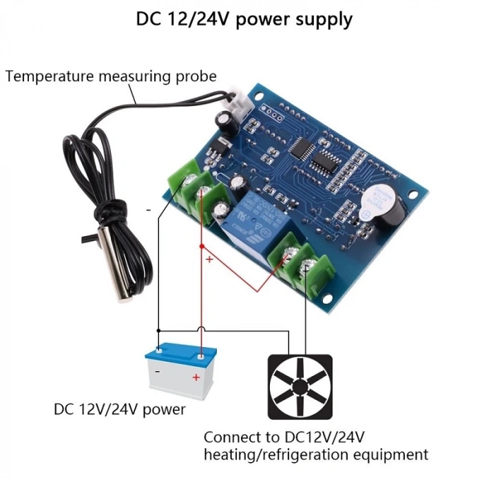 W1401 Dijital Termostat 12V