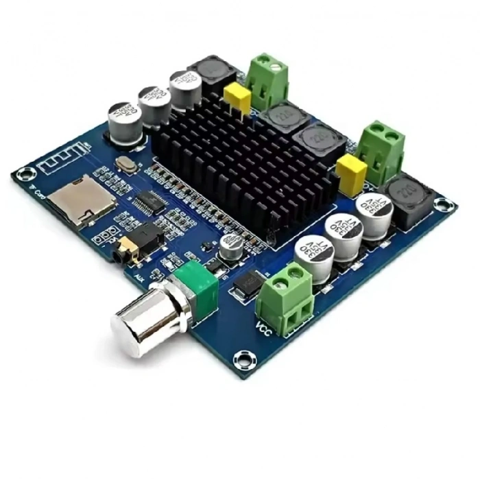 XH-A105 TDA7498 2x100W Bluetooth 5.0 Amfi Modülü - TF Kart ve AUX Girişli