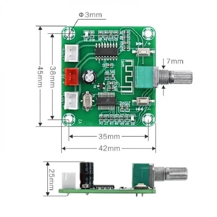 Xh-A158 Bluetooth Mp3 Modül  5W+5W