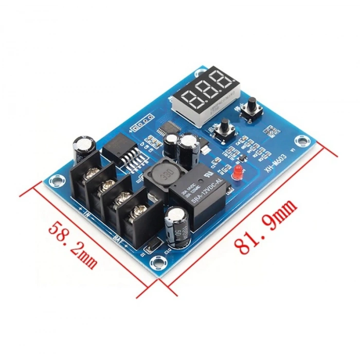 XH-M603 Jel Akü ve Lityum Pil Uyumlu Şarj Kontrol Devresi 12-24V