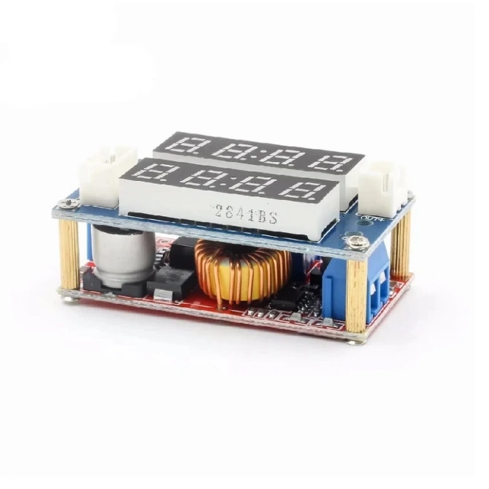 XL4015 Ayarlanabilir Voltaj ve Akım Kontröllü Güç Kaynağı Voltmetre Ampermetre Göstergeli Step-Down