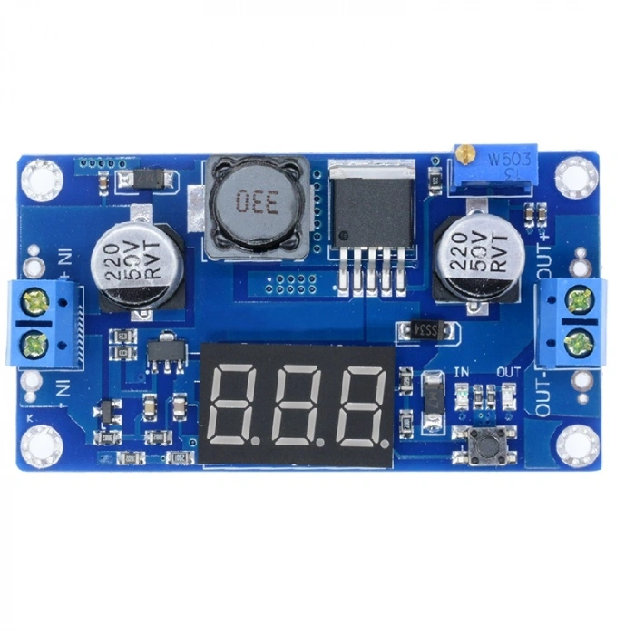 XL6009 Voltmereli Ayarlı Güç Kaynağı Modülü – 4A