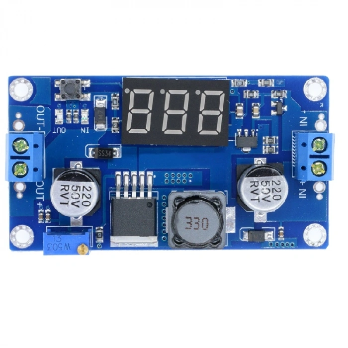 XL6009 Voltmereli Ayarlı Güç Kaynağı Modülü – 4A