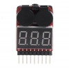 1-8s Lipo Li-ion Battery Voltaj Test ve Alarm Modülü