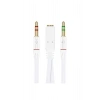 Kulaklık Mikrofon Çoklayıcı 3.5mm Splitter Swıtch Dönüştürücü