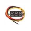 DC 4V-100V 0.28 3 Kablolu Dijital Mini Voltmetre