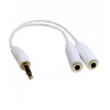 Stereo Kulaklık Çoklayıcı 3.5mm Sterio Çevirici Dönüştürücü Splitter Y Kablo Müziğini Paylaş