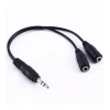 Stereo Kulaklık Çoklayıcı Y Kablo - Siyah