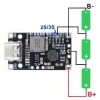 Type-C USB 2S BMS 15W 8,4V 12,6V 1,5A Pil Şarj Boost Modülü