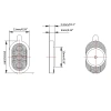 Hoparlör 1W 8ohm 24x15mm - 2415