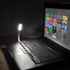 Usb Led Lamba Beyaz Renk Işık Portatif Taşınabilir Gece Lambası Masa Aydınlatma Kamp Pc