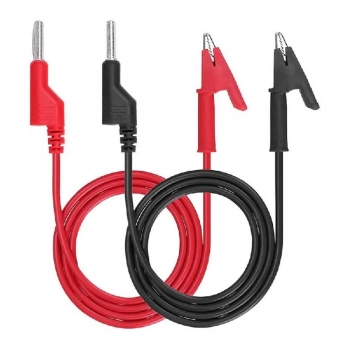 1000V 12A Krokodil Banana Kablo Çifti 1 Metre Yüksek Akım Probu Multimetre Güç Kaynağı Test