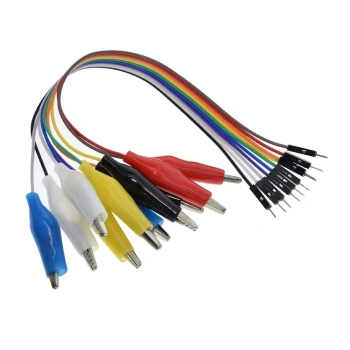 30cm 10 Pin Krokodil - Jumper Kablo (Erkek)