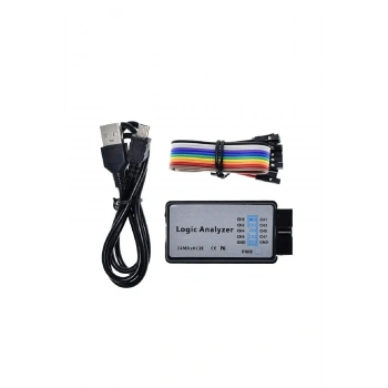 Usb Analizör 24 mhz 8 Kanal Uyumlu Spı I2c Uart Can Dmx512 Profesyonel Data Inceleme Debug Aracı