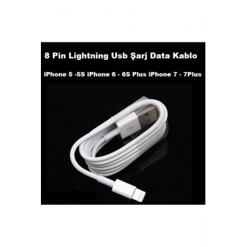 Iphone 5 5s Iphone 6 6s Plus Iphone 7 7plus Usb Şarj Data Kablo 8 Pin Lightning