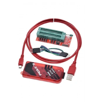 Pıckıt3 Klon (Çin) + Zif Adaptör -- Pickit 3 Pic Programlayıcı