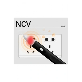 Işıklı Ve Sesli Temassız Faz Kontrol Kalemi Dijital Voltaj Dedektörü