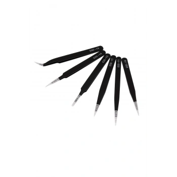 Hassas Elektronik Cımbız Seti 6 Çeşit Antistatik Çelik Tweezer Set