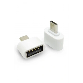 Mikro Usb Host Otg Dönüştürücü Çevirici Adaptör Beyaz