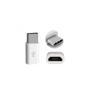 Usb 3.1 Type C To Mikro Usb Şarj Dönüştürücü Çevirici Adaptör Samsung Note 7 Lg G5 Gm5 Plus Mac