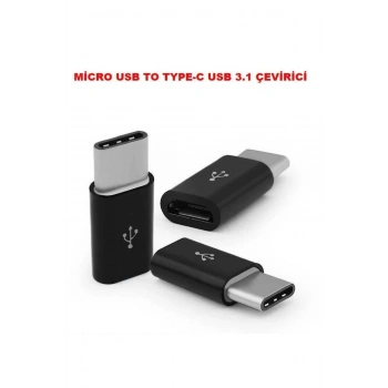 Usb 3.1 Type-c To Mikro Usb Şarj Çevirici Dönüştürücü Adaptör