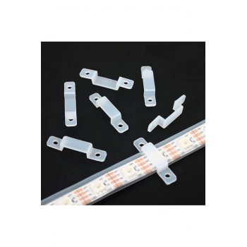 Şerit Led Sabitleme Aparatı 8-10mm Slikon - 10 Adet