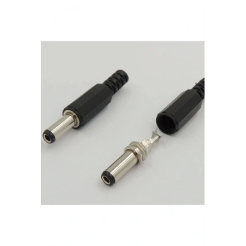 Erkek Adaptör Soketi Erkek Fiş Power Jack 2.1mm X 5.5mm Jak
