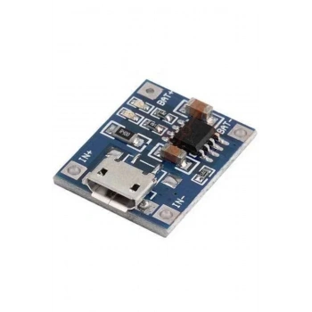 Tp4056 Micro Usb Lityum Lipo Batarya Şarj Modülü Devresi