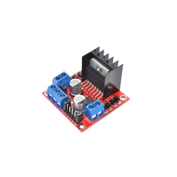 L298n Voltaj Regulatörlü Çift Motor Sürücü Kartı