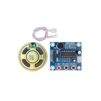 Isd1820-1 Ses Kayıt Ve Çalma Modülü (MİKROFONLU) Mini Hoparlör