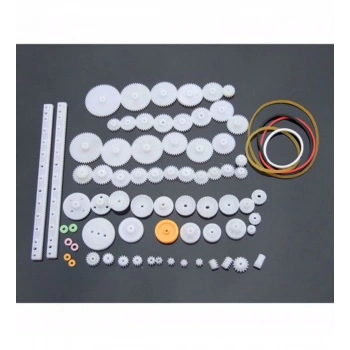 75 Parça Plastik Dişli Seti (DC Motor - Dıy - Hobi Seti)