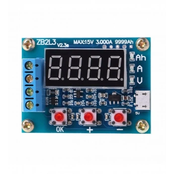 Akü Pil Kapasite Test Cihazı - 18650 Lion Batarya Deşarj ZB2L3
