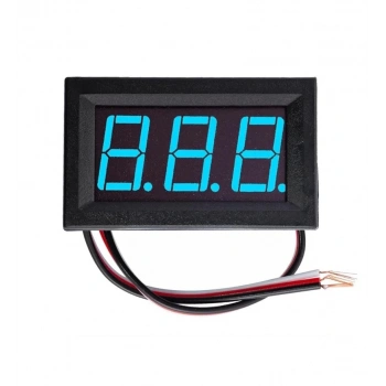 Dc 0-100V Digital Mavi Voltmetre 0.56 İnch 3 Telli Panel Tip