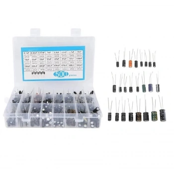 Elektrolitik Kondansatör Seti Kutuplu 500 Adet - Kutulu