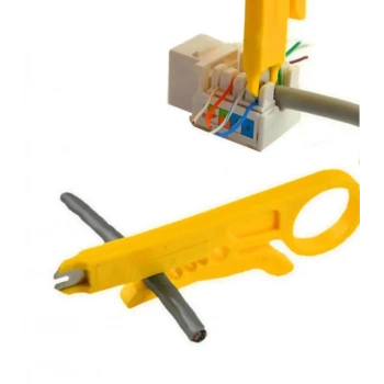 Kablo Soyma Aparatı Mini Tel Kesici Sıyırma Sıkma Zımba Aracı