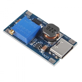 MT3608 Type C Usb 28V 2A DC Boost Modül Ayarlanabilir Voltaj Yükseltici Güç Kaynağı Step Up Dc