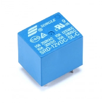 Songle 250V 10A SRD-12VDC-SL-C 12V DC Röle 5 Pin Pcb Montaj Tip