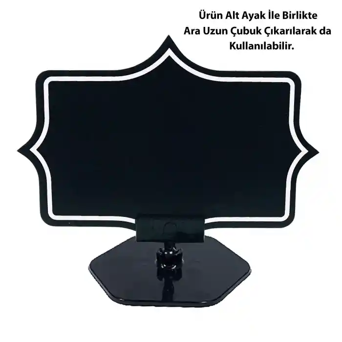 Kırtasiyeavm Ayaklı Etiket Tutucu ve Yıldız Şekilli Yaz/Sil Fiyat Etiketi 10lu Paket