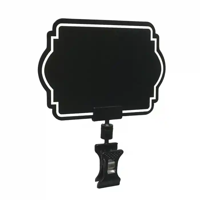 MT Yaz/Sil Siyah PVC Fiyat Etiketi ve Mini Mandal Etiket Tutucu 10 lu Set