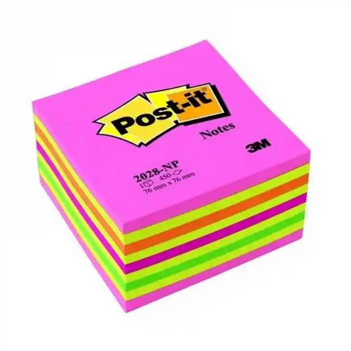 3m 2028-np Gökkuşağı Tonları Post İt 76x76 450yp.