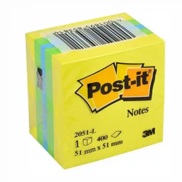 3m 2051-l 52x52 Mini Küp Post-it Sarı Ton 400 Yp