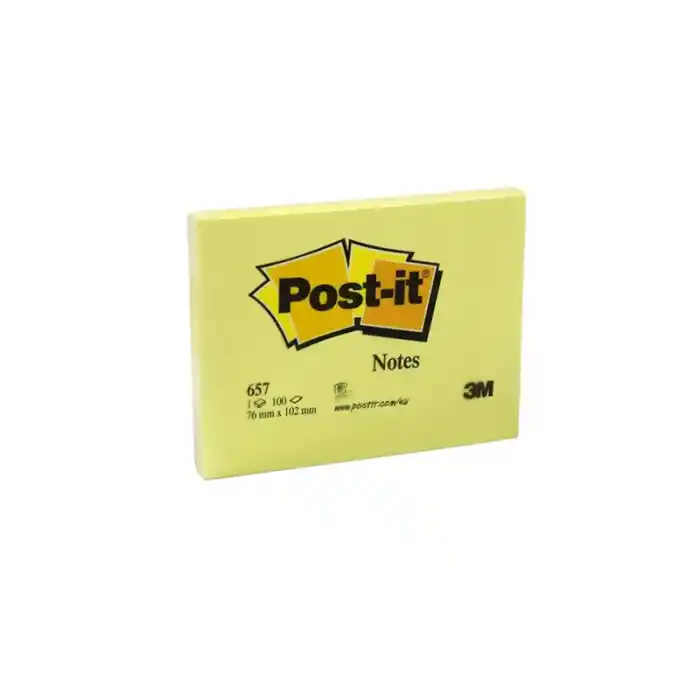 3m 657 76x102 Sarı Postit