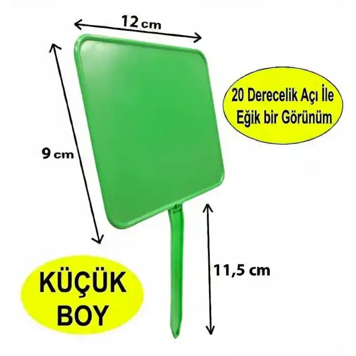 Saplamalı Yaz Sil Küçük Boy Balıkçı Fiyat Etiketi YEŞİL RENK 10 Adet