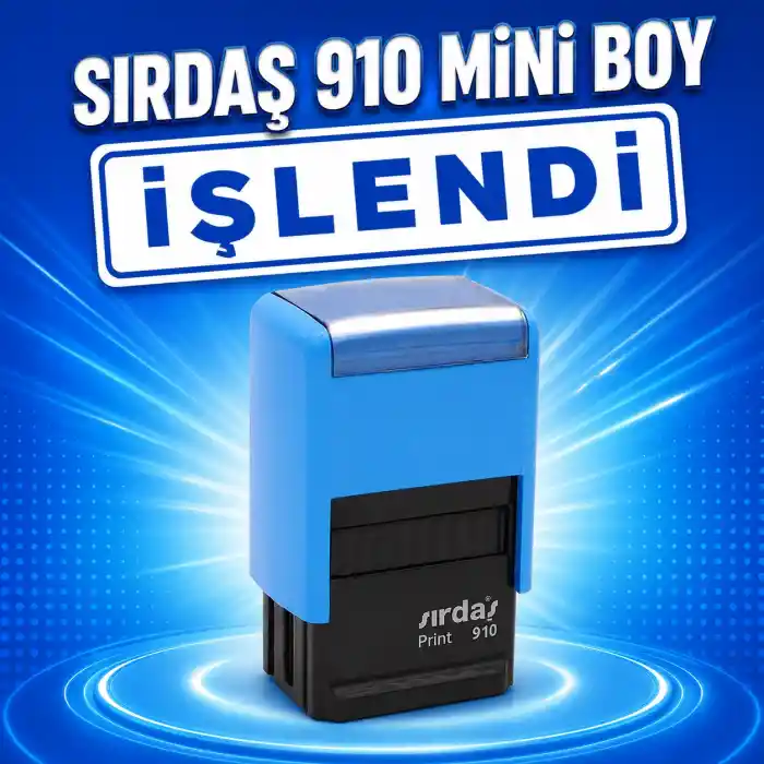 Sırdaş 910 Otomatik Kaşe Mini Boy İŞLENDİ Kaşesi