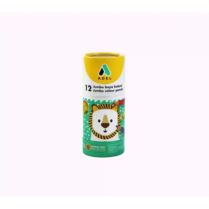 Adel 12 Renk Jumbo Hexa Tüp Kuru Boya Yarım Boy 21195201010