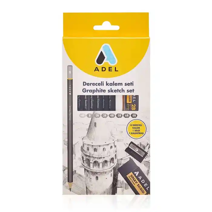 Adel Dereceli Kalem Seti 8 Li 000082