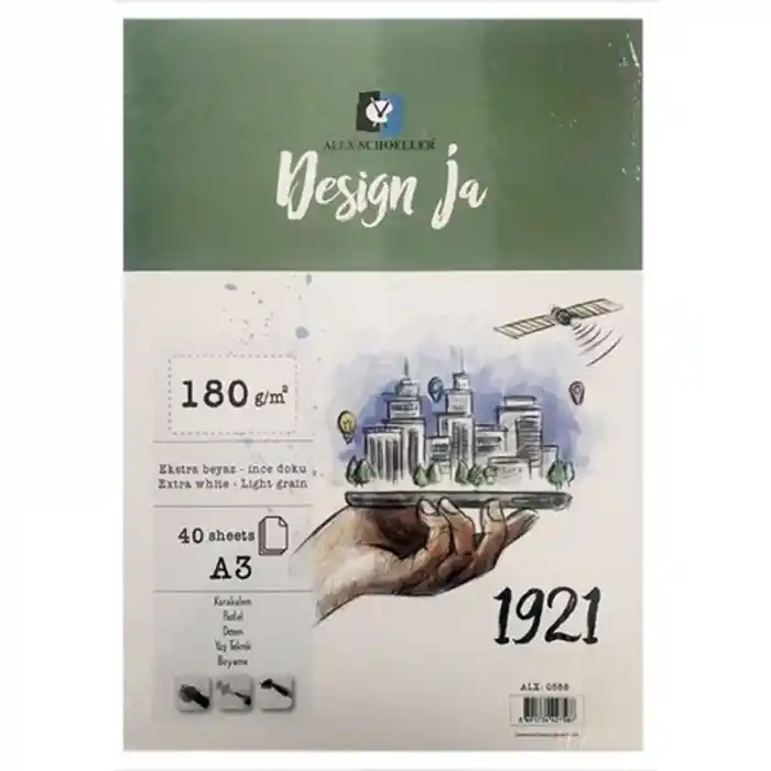 Alex A3 40 Yp 180 Gr Dokulu Resim Blok Alx-0464