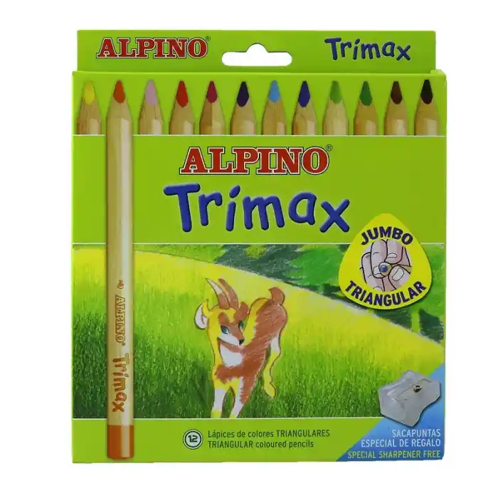 Alpıno Trımax Jumbo 12 Li Kuru Boya Kalemi Al-113