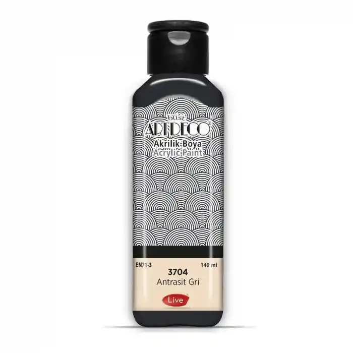 Artdeco Akrilik Boya 140 Ml Antrasit Gri 070r-3704